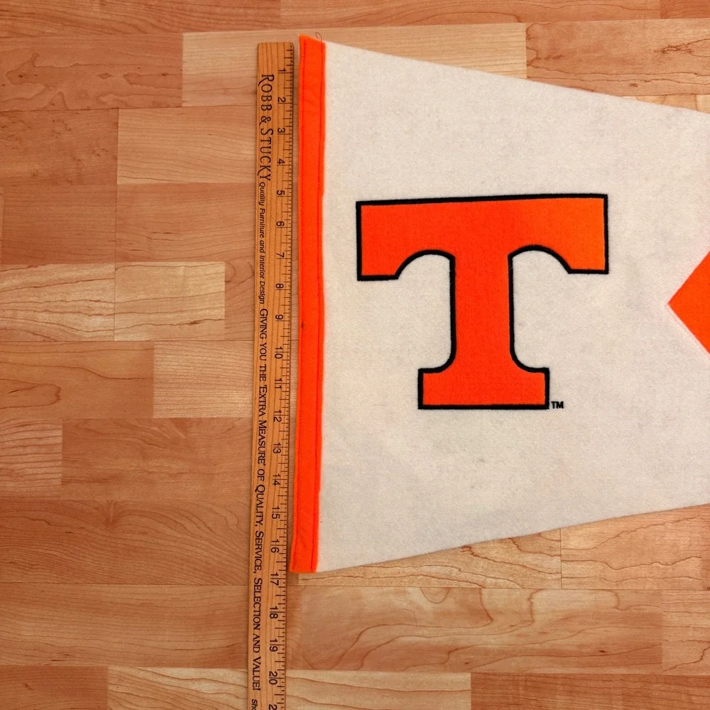 Tennessee Volunteers Vols Pennant Winning Streak Sports Wool Felt Orange White